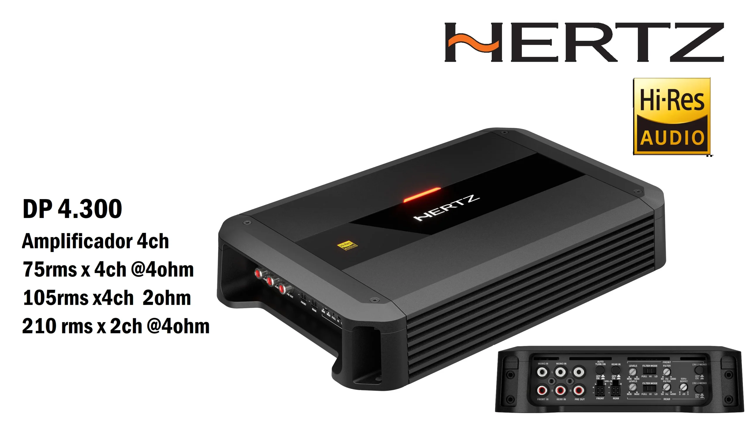 1 (9) Amplificador Hertz 4ch DP4.300 - Imagen 1