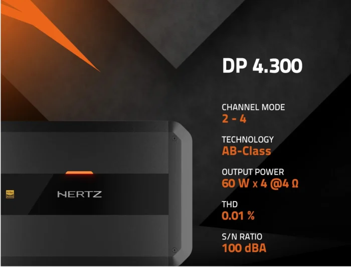 Amplificador Hertz 4ch DP4.300 - Imagen 2