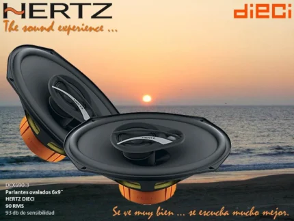 Parlantes Coaxiales ovalados Hertz 6x9" serie Dieci