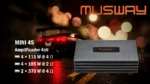 Amplificador Musway 4ch con BT MINI4S