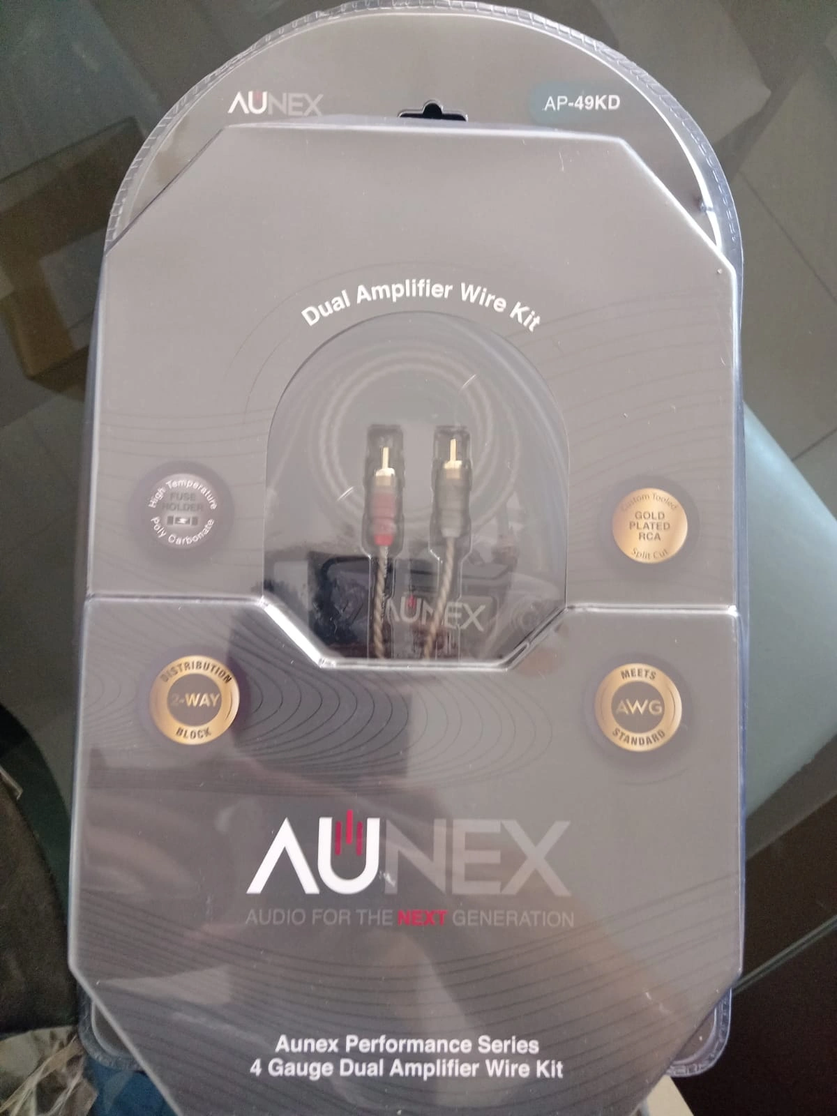 1 (50) Kit de instalación #4 para 2 amplificadores Aunex AP-49KD - Imagen 1