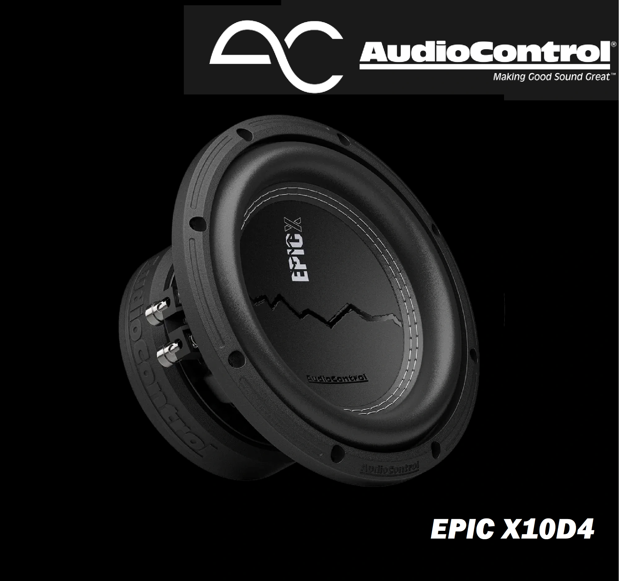 2 (80) Subwoofer 10" AudioControl EPIC X10D4 - Imagen 1