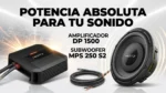 Combo Subwoofer MillePro 10" + Amplificador Monoral DP1500 Hertz