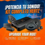 Combo Componentes + Parlantes Coaxiales + Amplificador 4ch con certificación Hi-res
