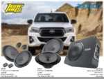 Combo Audison Componentes + parlantes y subwoofer amplificado Prima