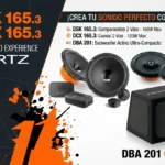 Combo Componentes + Coaxiales + subwoofer amplificado Hertz  Dieci