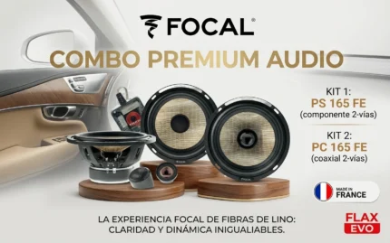Combo Focal Flax Evo componentes + parlantes coaxiales